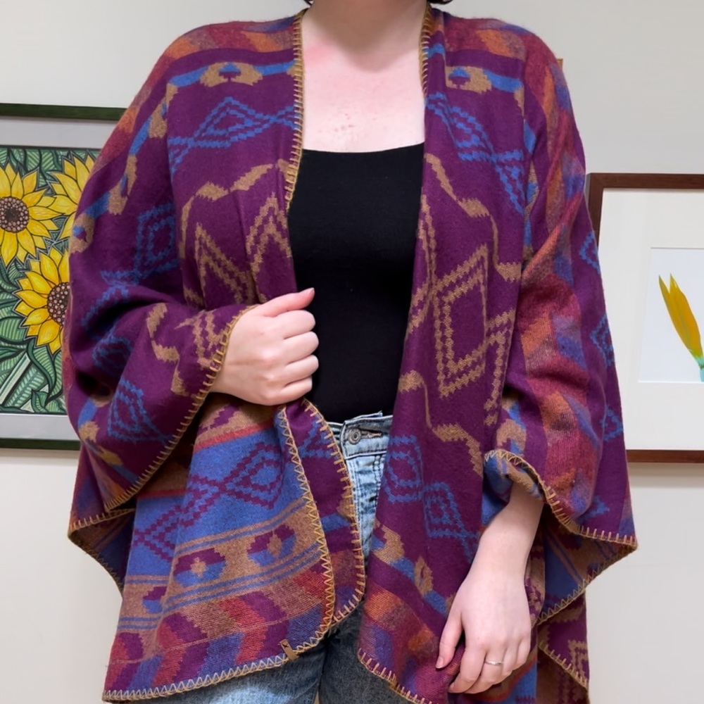 Cozy Reversible Poncho